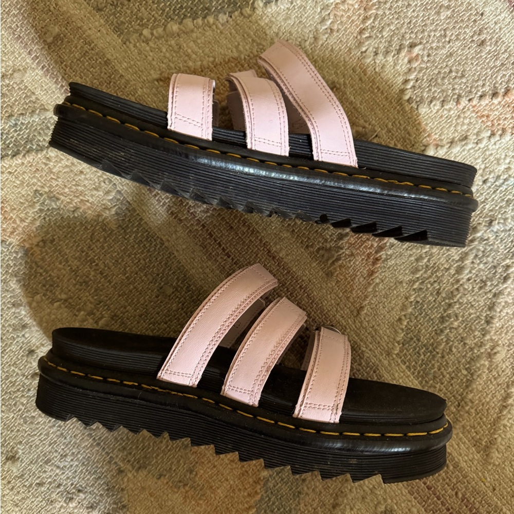 Dr Martens Doc Martens Sandals. Black. Pink. Excellent condition! Size 11